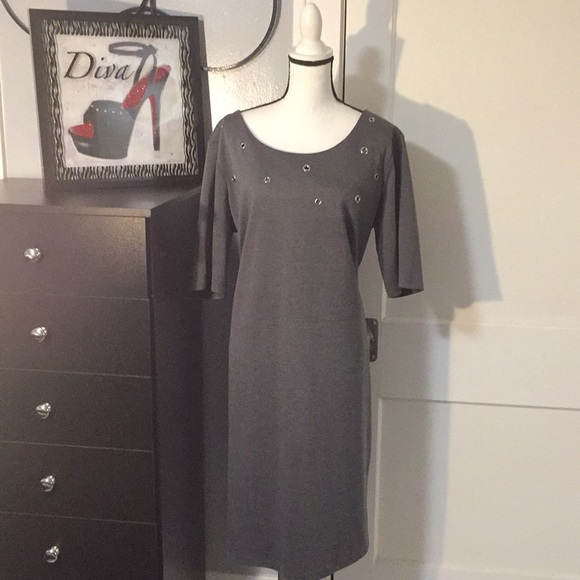 madison leigh Dresses & Skirts - Gray Dress Sz 20W